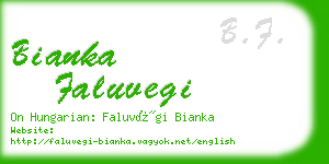 bianka faluvegi business card